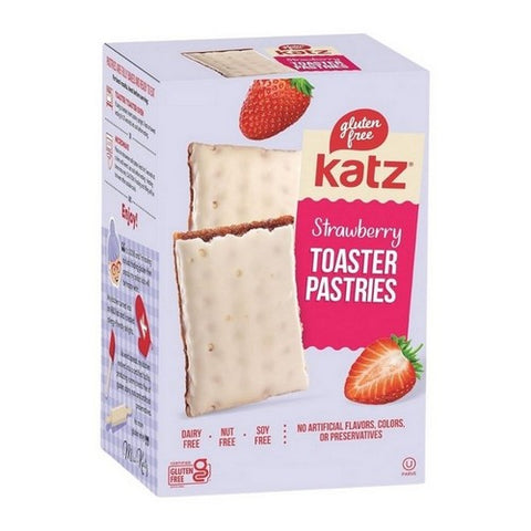 Katz, Strawberry Toaster Pastries, 8 Oz (Case Of 6) Katz
