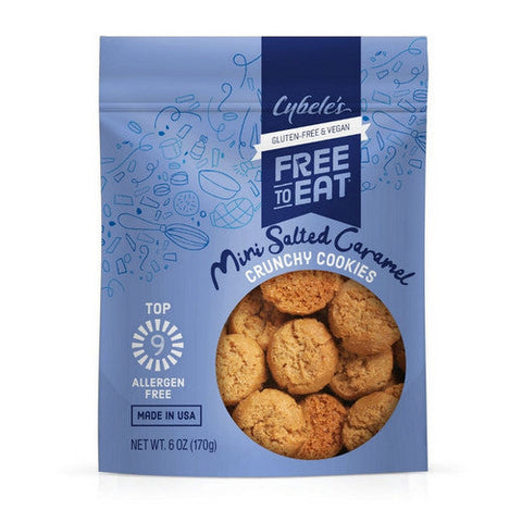 Cybeles, Salted Caramel Mini Cookies, 6 Oz (Case Of 6) Cybeles