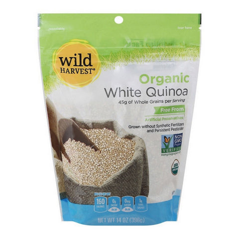 Organic Quinoa White 14 Oz (Case Of 12) by Wild Harvest
