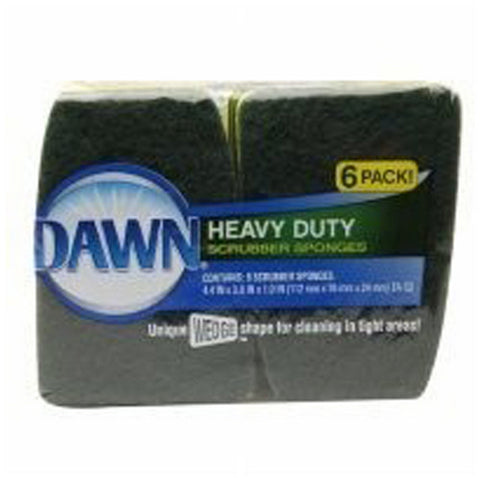 Heavy Duty Scrubbing Sponges 6 Count (Case Of 6) by Dawn