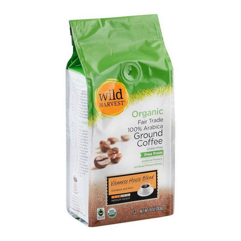 Organic Viennese House Blend Coffee 10 Oz (Case Of 6) by Wild Harvest