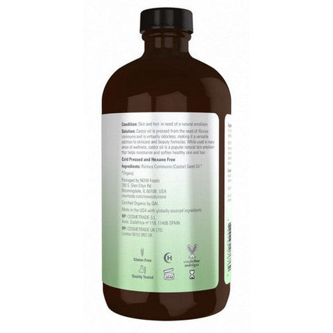 Now Foods, Organic Castor Oil, 16 Oz Now Foods