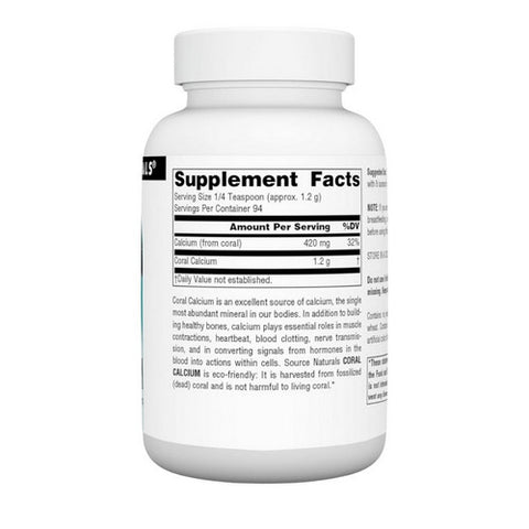 Source Naturals, Coral Calcium, Powder 4 Oz Source Naturals