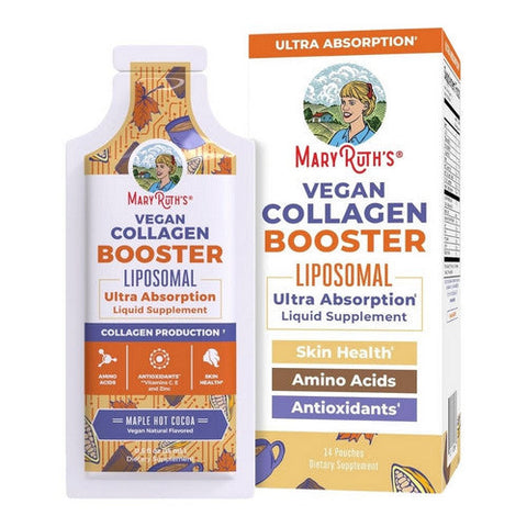 MaryRuth's, Maple Hot Cocoa Vegan Collagen Booster Liposomal, 14 Count MaryRuth's