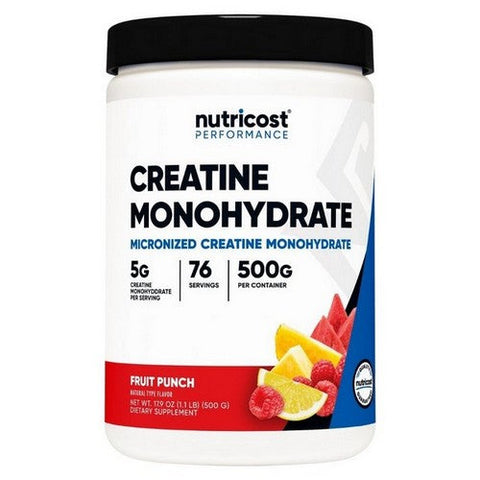 Nutricost, Creatine Monohydrate Powder Fruit Punch, 500 Grams Nutricost