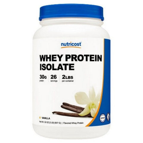 Nutricost, Whey Protein Isolate Powder Vanilla, 2 Lbs Nutricost