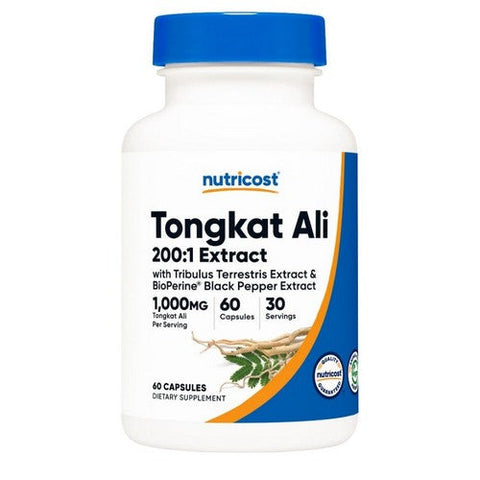 Nutricost, Tongkat Ali 200:1, 1000 Mg, 60 Caps Nutricost