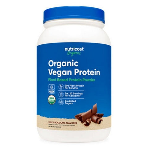 Nutricost, Organic Vegan Protein Chocolate, 5 Lbs Nutricost