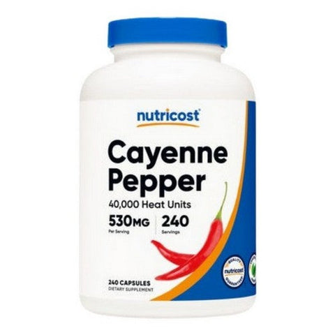 Nutricost, Cayenne Pepper Capsules, 530 Mg, 240 Count Nutricost