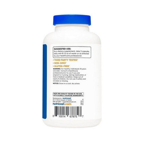 Nutricost, Calcium Lactate Capsules, 2100 Mg, 180 Count Nutricost