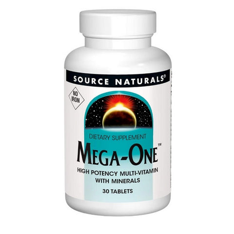Source Naturals, Mega-One No Iron, 30 Tabs Source Naturals