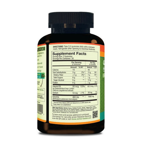 Nutrex Hawaii, Hawaiian Spirulina Gummies, 60 Count Nutrex Hawaii