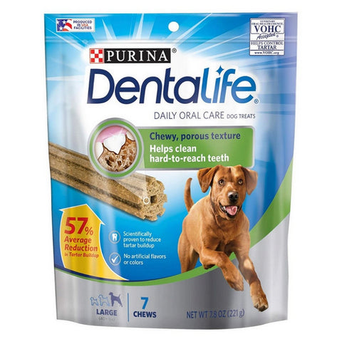 Dentallife Daily Oral Care Dog Treats Large Chews 7.8 Oz (Case Of 4) by Purina