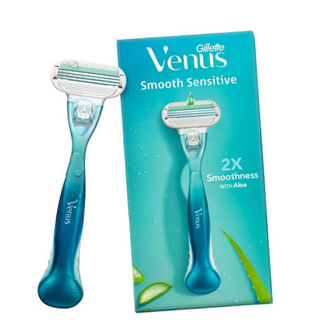 Venus Smooth Hair Removal Razor For Women With Aloe Vera 1 Count (Case Of 6) by Gillette