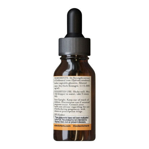 Eclectic Herb, Goldenseal - Liquid, 1 Oz Alcohol free Eclectic Herb