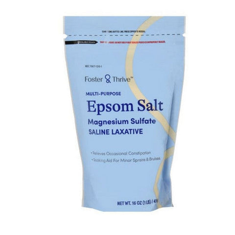 Foster And Thrive, Multi-Purpose Epsom Salt Magnesium Sulfate, 16 Oz Foster And Thrive