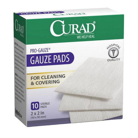 Curad, Gauze Pads Small, 10 Count Curad