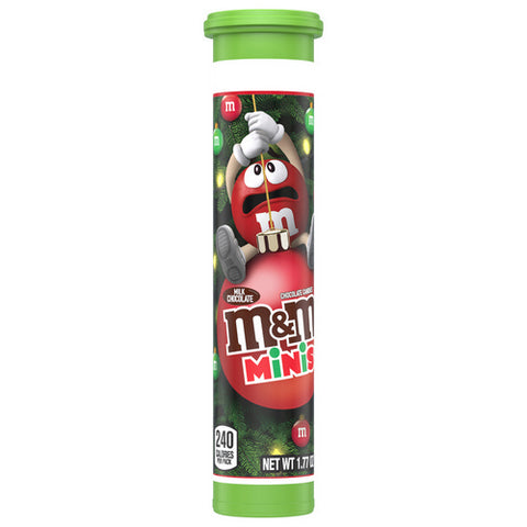 Minis M&M's Milk Chocolate Mega Christmas Tube 1.77 Oz (Case Of 144) by M&M