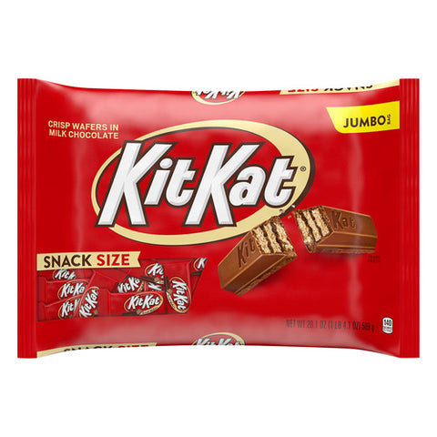 Jumbo Bag Snack Size Crisp Wafers In Milk Chocolate 20.1 Oz (Case Of 12) by Kit Kat