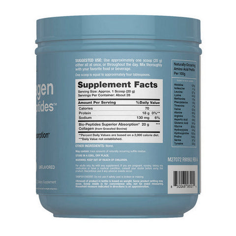 Neocell Laboratories, Collagen Peptides Grass Fed, 20 Oz