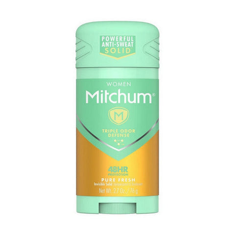 Women's Triple Odor Defense Antiperspirant And Deodorant Stick Pure Fresh 2.7 Oz by Mitchum