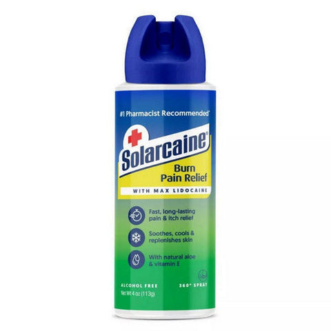 Solarcaine, Burn Pain Relief With Max Lidocaine, 4 Oz