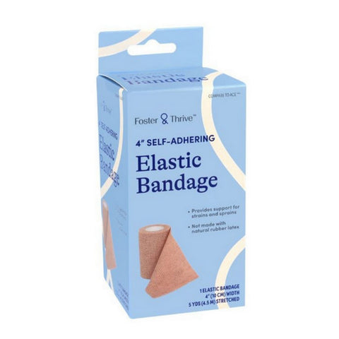 Foster And Thrive, Elastic Bandage  4" Self Adhering, 1 Count Foster And Thrive