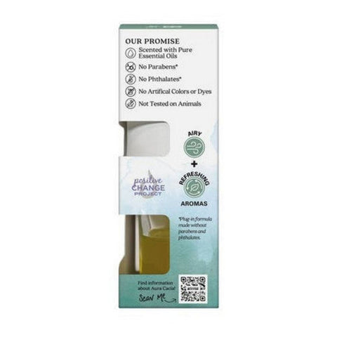Aura Cacia, Essential Oil Plug-In Warmer Plus Refill Fresh, 0.5 Oz Aura Cacia