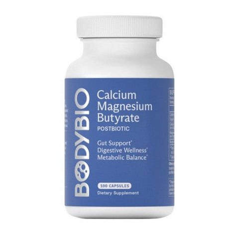 BodyBio, Calcium Magnesium Butyrate, 100 Capsules BodyBio