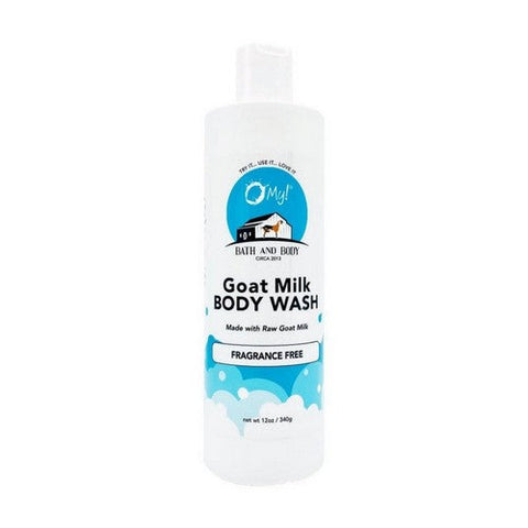 O MY!, Goat Milk Body Wash Fragrance Free, 12 Oz O MY!