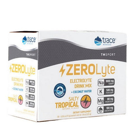 Trace Minerals, ZeroLyte Salty Tropical, 30 Packets Trace Minerals