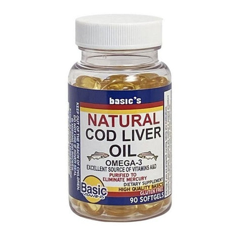 Norwegian Cod Liver Oil 90 Softgels by Basic Vitamins