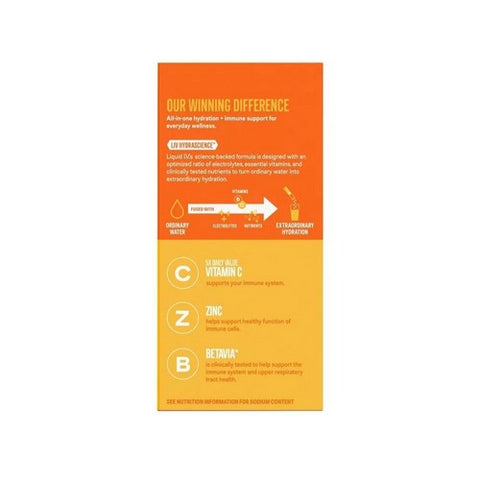 Liquid I.V, Hydration Multiplier Plus Immune Support Powder, 5.64 Oz Liquid I.V