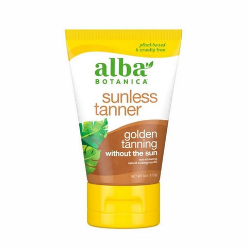 Alba Botanica, Sunless Tanner Golden Tanning Lotion, 4 Oz Alba Botanica