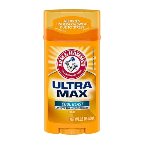 Ultra Max Invisible Solid Antiperspirant Deodorant Cool Blast 2.6 Oz by Arm & Hammer