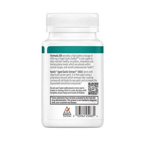 Kyolic, Aged Garlic Extract Cardiovascular Health One Per Day Formula 250, 1000 Mg, 30 Veg Caps Kyolic