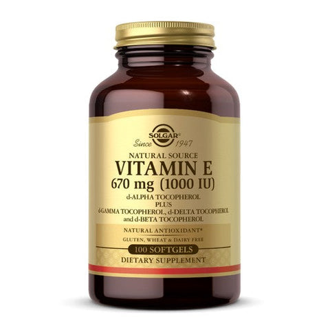 Solgar, Vitamin E Mixed (d-Alpha Tocopherols and Mixed Tocopherols), 1000 IU, 100 S Gels Solgar