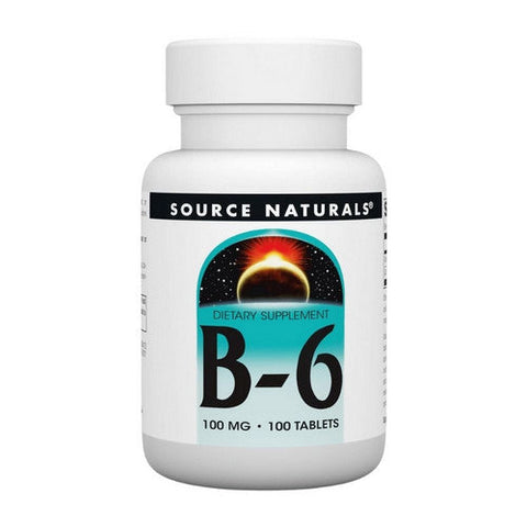 Source Naturals, Vitamin B-6, 100 mg, 100 Tabs Source Naturals