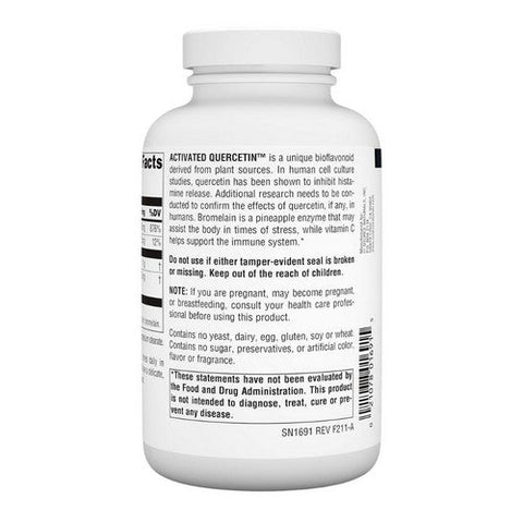 Source Naturals, Activated Quercetin Capsule, 200 Caps Source Naturals