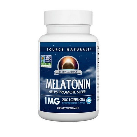 Source Naturals, Melatonin Peppermint, 5 Mg, 200 Lozenges Source Naturals