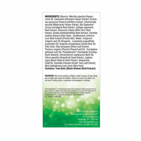 Nature's Answer, PerioBrite Cleanse Water Flossing Concentrate Cool Mint, 4 Oz Nature's Answer