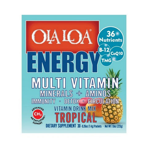 Ola Loa Products, Energy Orange Multi Vitamin Drink Mix, 30 Packets Ola Loa Products