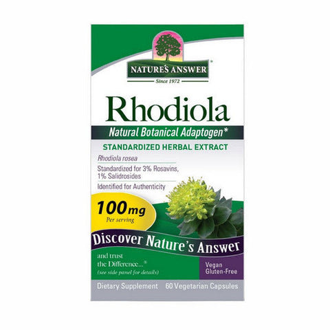 Nature's Answer, Rhodiola, 100 Mg, 60 Veg Caps Nature's Answer