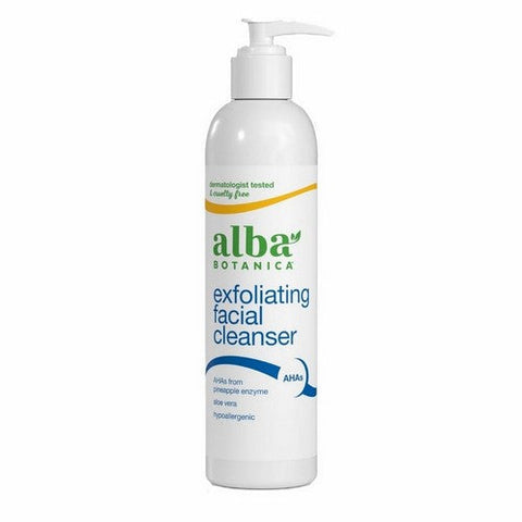 Alba Botanica, Exfoliating Facial Cleanser, 8 Oz Alba Botanica