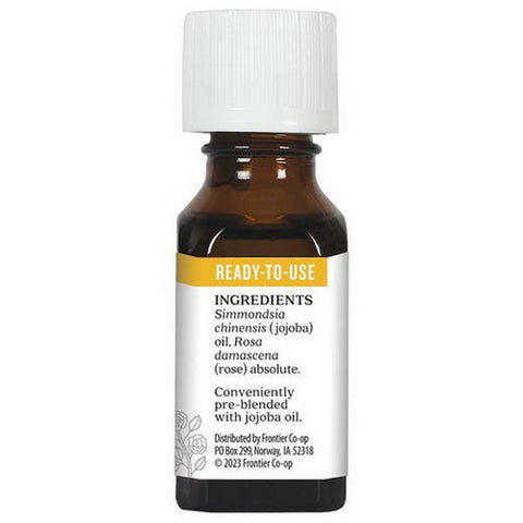 Aura Cacia, Precious Essentials Oil, Rose Absolute Jojoba, 0.5 Oz