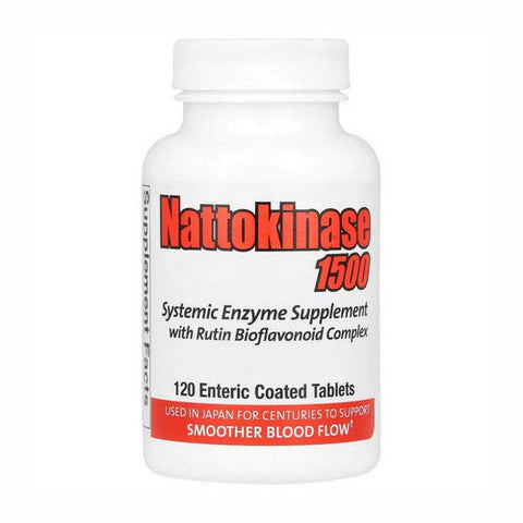 Naturally Vitamins, Nattokinase 1500 Systemic Enzyme, 120 Tabs Naturally Vitamins