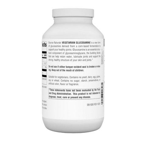 Source Naturals, Vegetarian Glucosamine, 750 mg, 240 Tabs Source Naturals