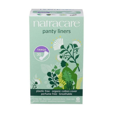 Natracare, Panty Liners Organic Cotton Cover Tanga, Tanga, 30 Count Natracare