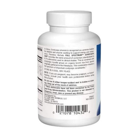 Planetary Herbals, Full Spectrum Cordyceps 450, 60 Tabs