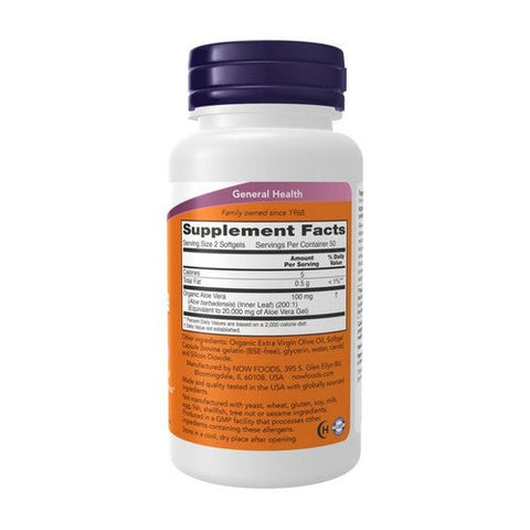 Now Foods, Aloe Vera, 10000 Mg, 100 Softgels Now Foods